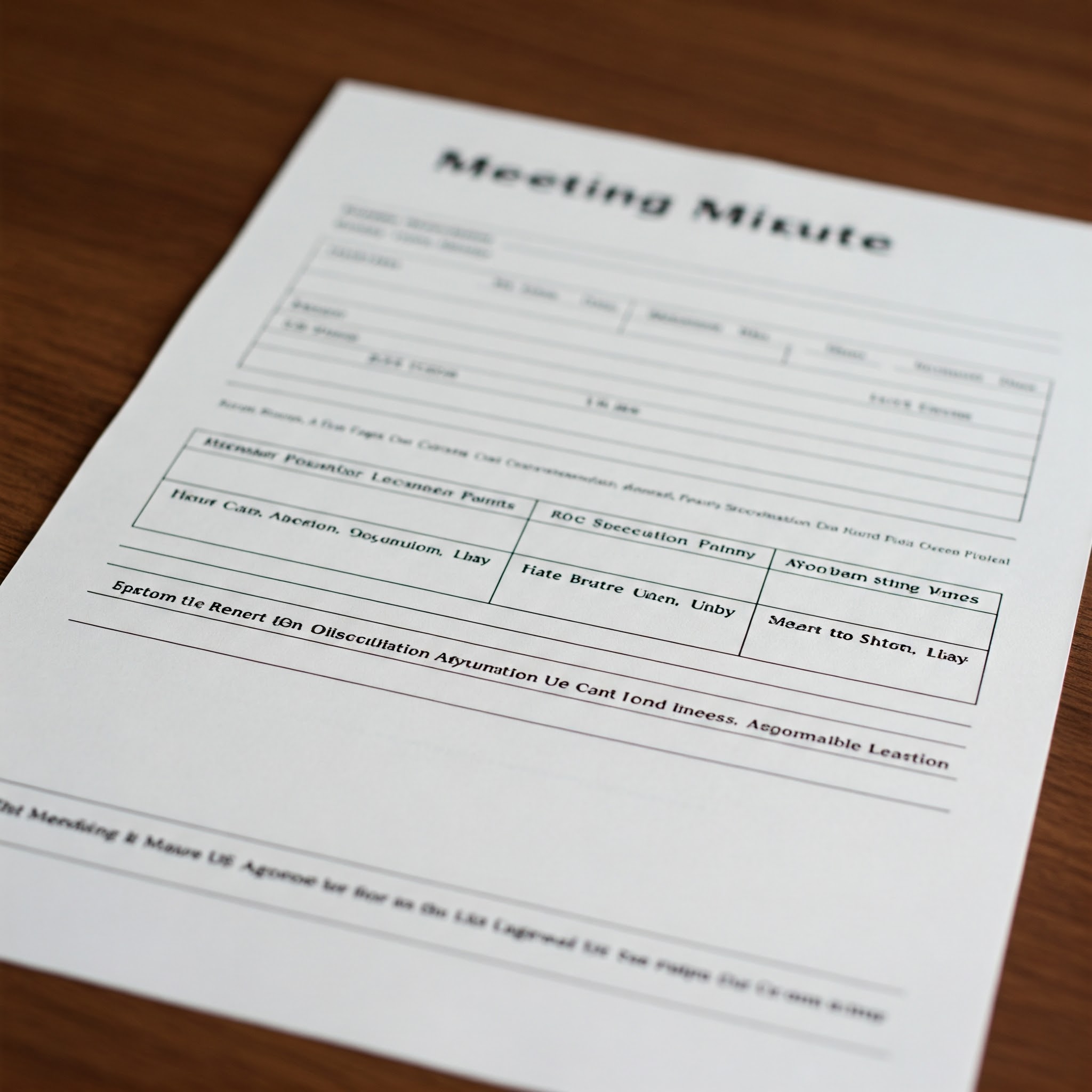 Meeting Minutes ကို ဘယ်လိုရေးရမလဲ